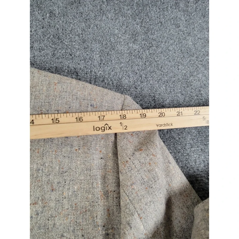 Vtg Johnny Carson Blazer Men 42R 2-Button Elbow Patch Gray 1970's USA Union Made